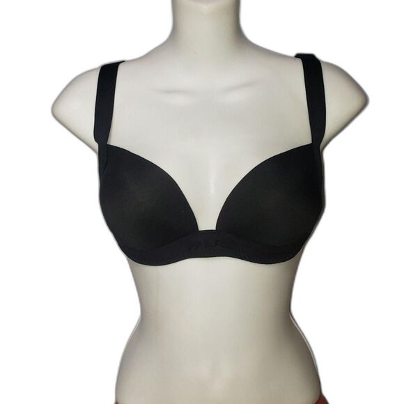 Pamela Anderson Bra Womens 38C Black Underwire T-Shirt Adjustable Straps - Picture 7 of 7